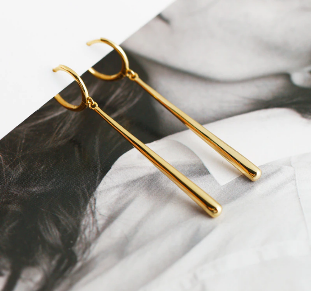 Silver and Gold Plated Samurai Earrings, Dangle Gold Earrings and Drop Earring One Piece Three Pieces Combo, Cosplay Earrings