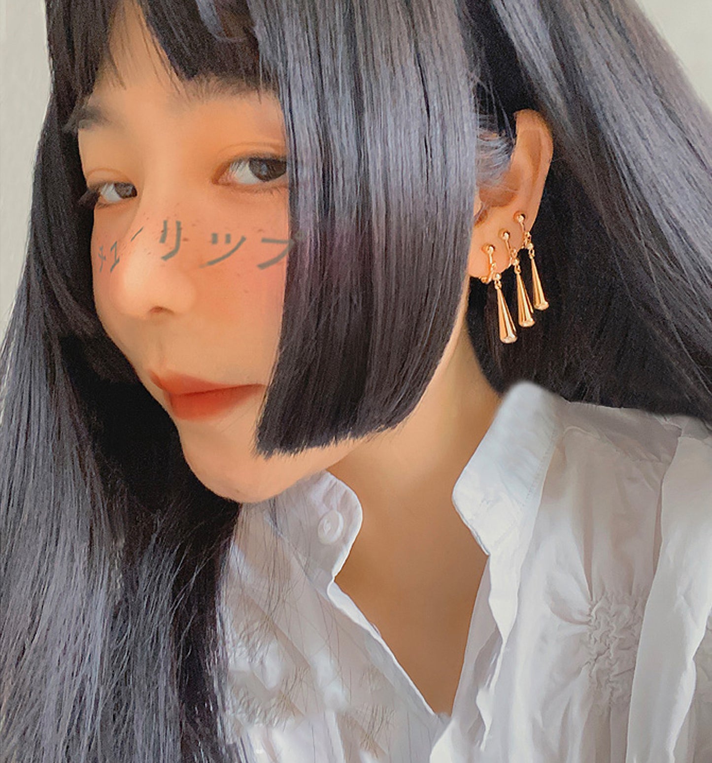 Roronoa Zoro Earrings Inspired 14K Gold Dangling Anime Cosplay Earrings