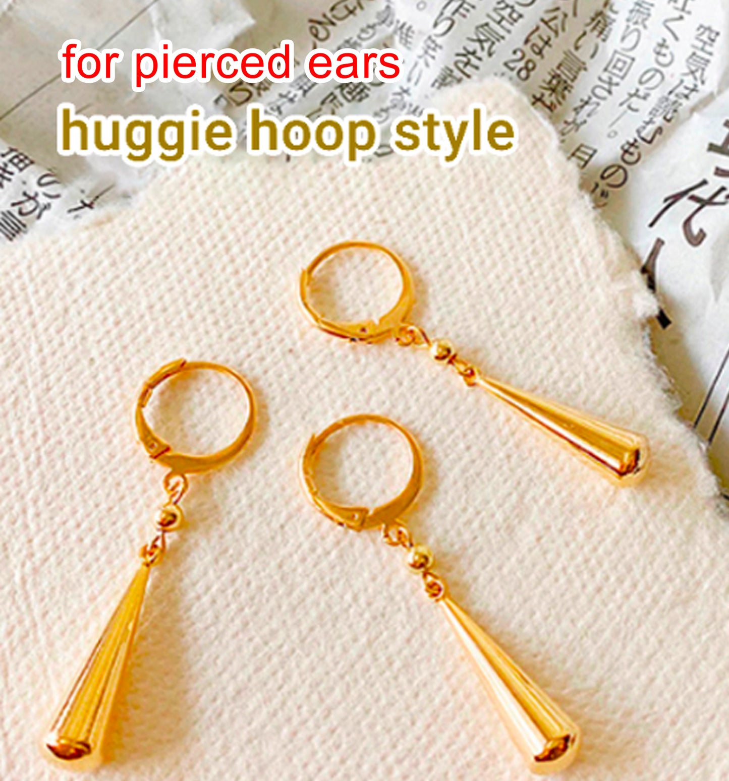 Roronoa Zoro Earrings Inspired 14K Gold Dangling Anime Cosplay Earrings
