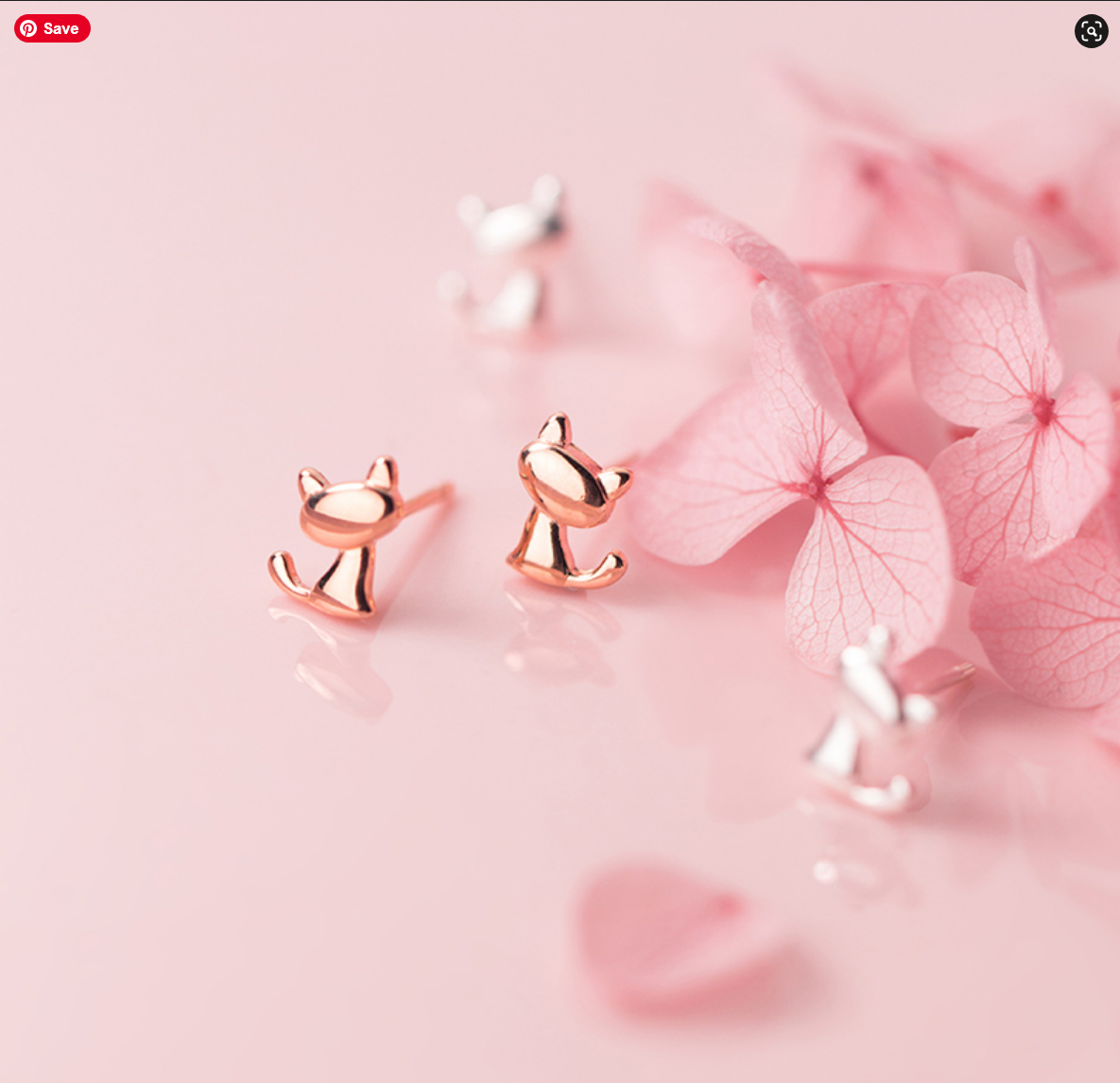 925 Sterling Silver Cute Animal Little Cat Stud Earrings Women Girl Kids Lady Jewelry Active