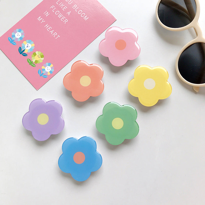 Resin Flower Ring Phone Holder Smart Phone Socket Phone Stand pop socket phone holder