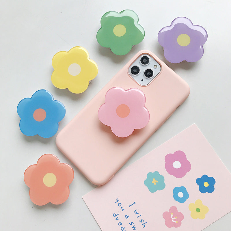 Resin Flower Ring Phone Holder Smart Phone Socket Phone Stand pop socket phone holder