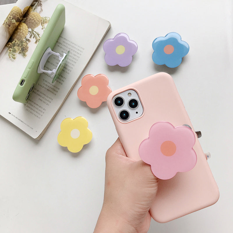 Resin Flower Ring Phone Holder Smart Phone Socket Phone Stand pop socket phone holder