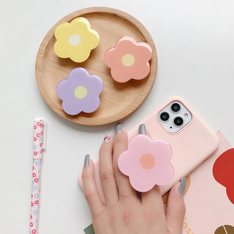 Resin Flower Ring Phone Holder Smart Phone Socket Phone Stand pop socket phone holder